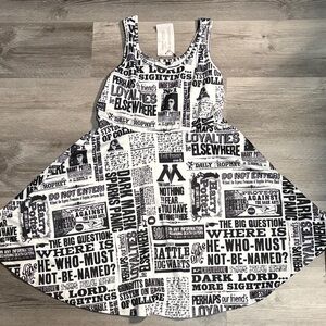 Black and White harry potter shein Dress size large